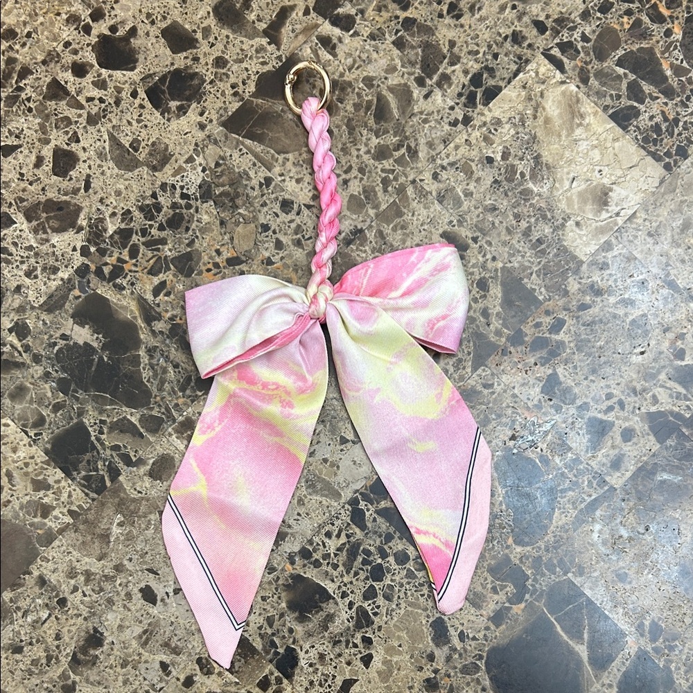 Pink and Yellow keychain charm Accessory